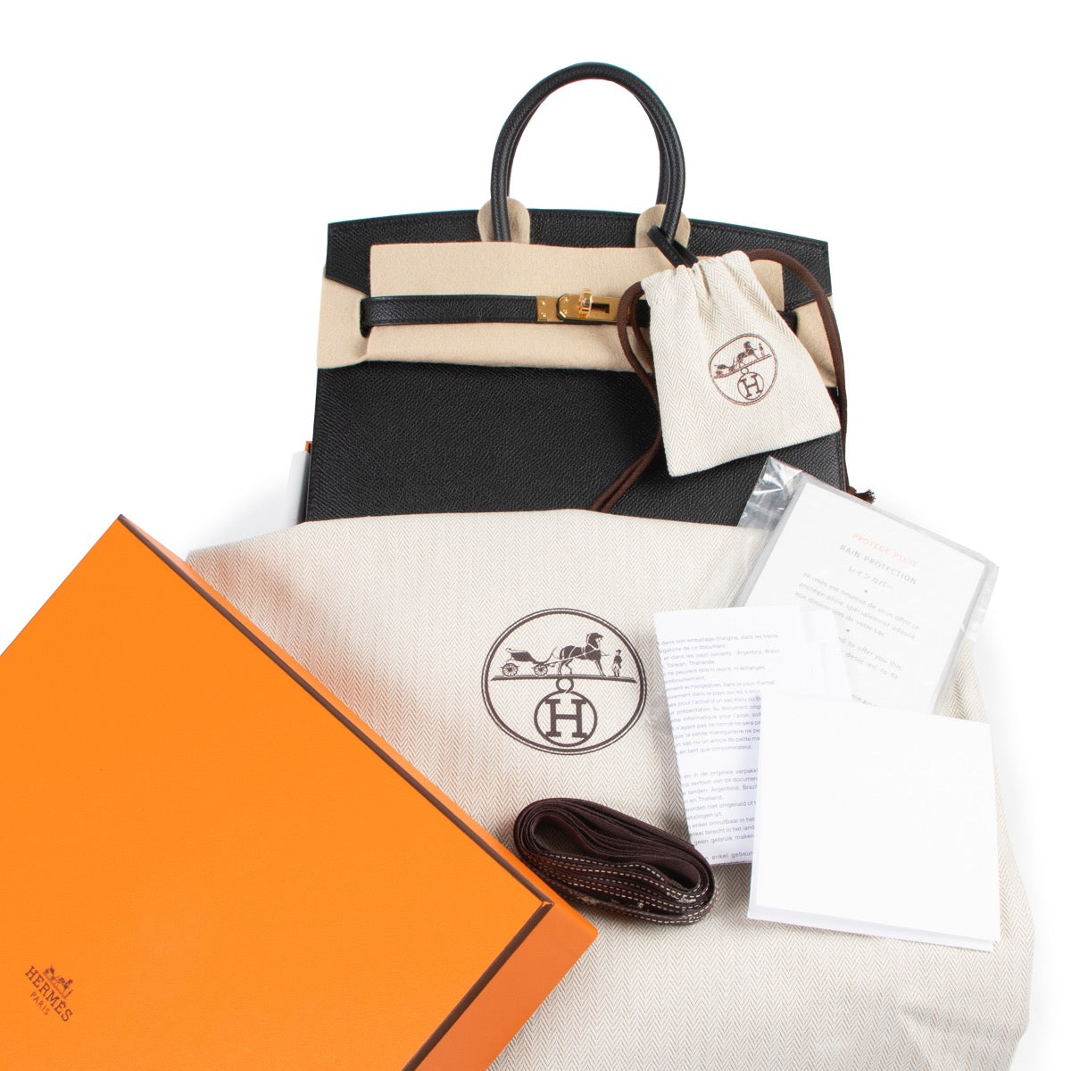 Hermès Birkin 25 Noir Epsom GHW