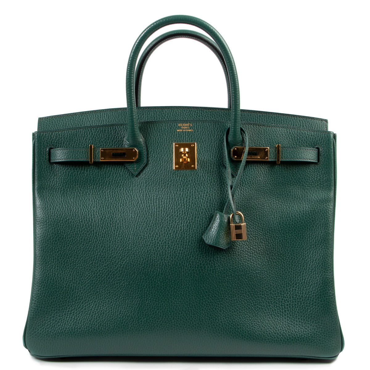 Hermès Birkin 40 Vert Clair Veau Ardennes GHW