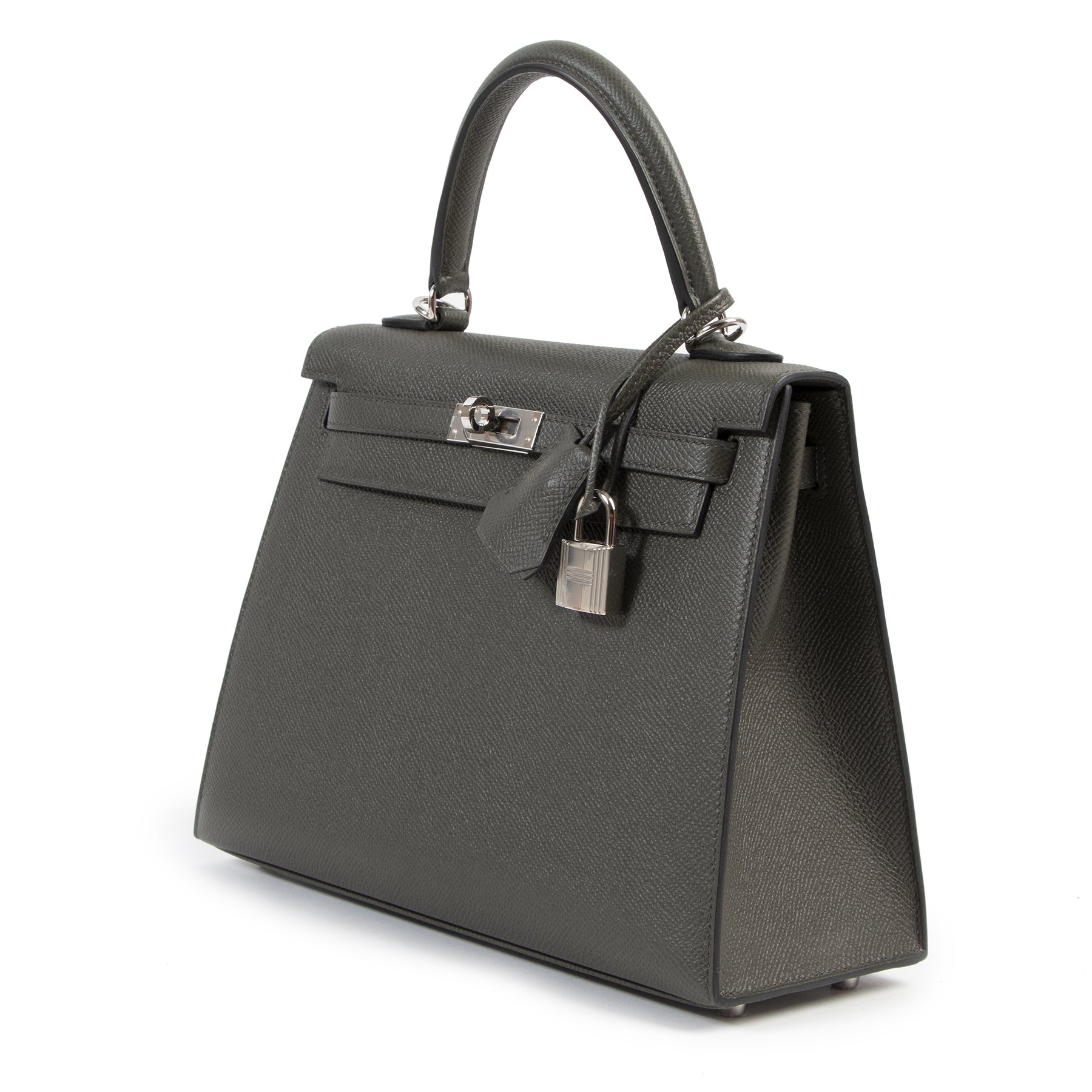 Are you looking for an authentic designer Hermès Kelly 25 Epsom Veau Vert de Gris PHW