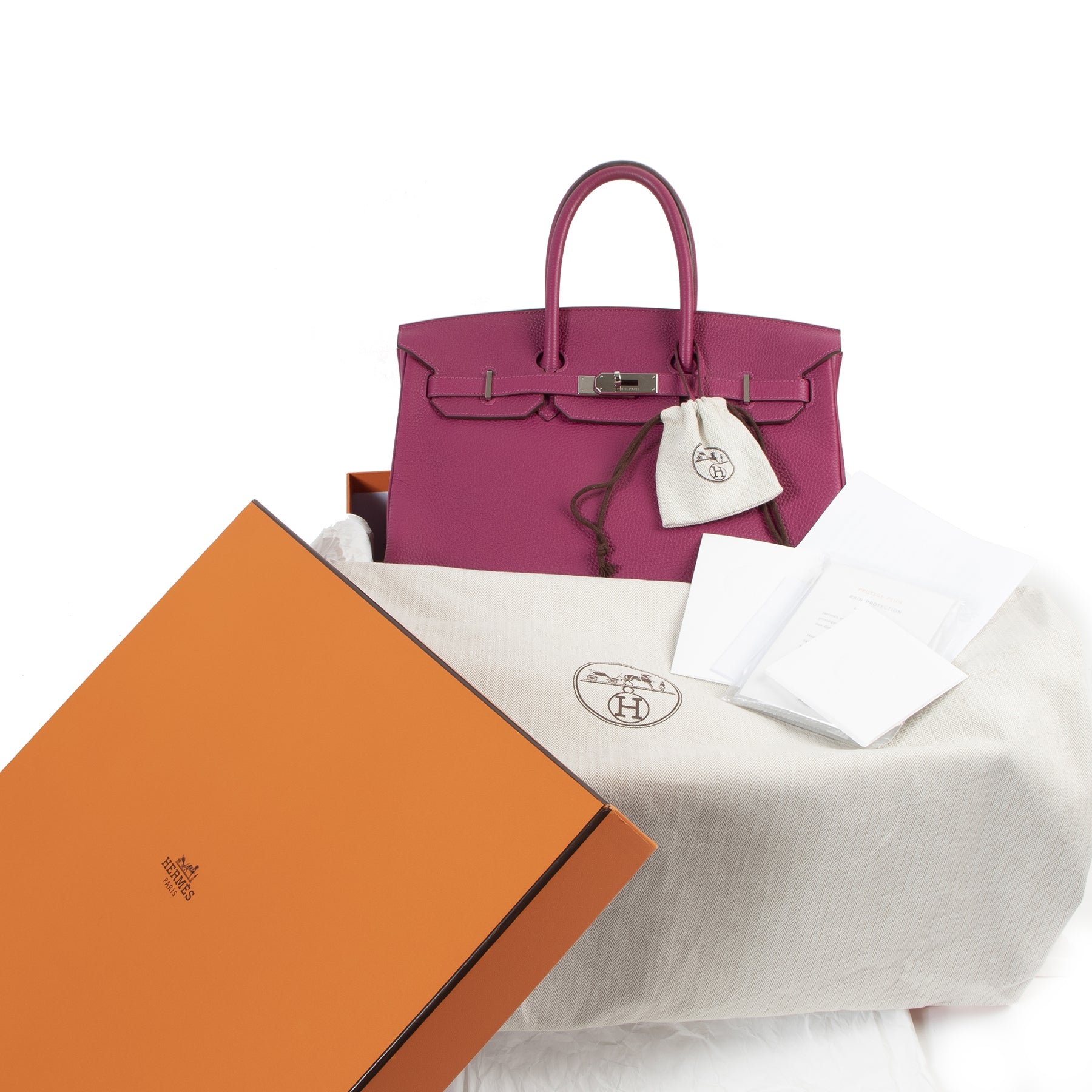 Hermès Birkin 35 Veau Togo Tosca PHW for sale at Labellov secondhand luxury. Kopen en verkopen aan de beste prijs.