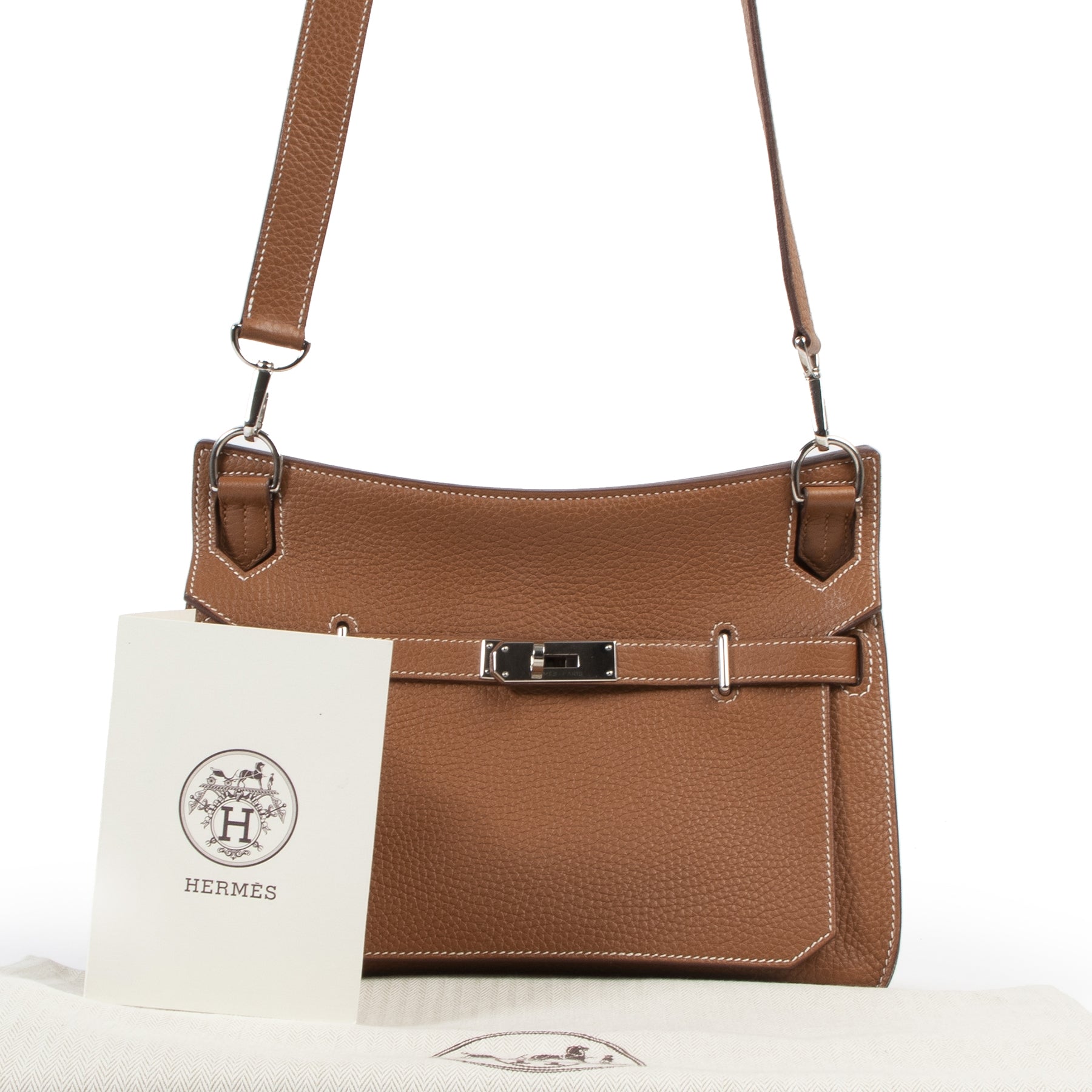 We buy and sell your authentic designer Hermès Jypsiere 28 Gold Taurillon Clemence PHW