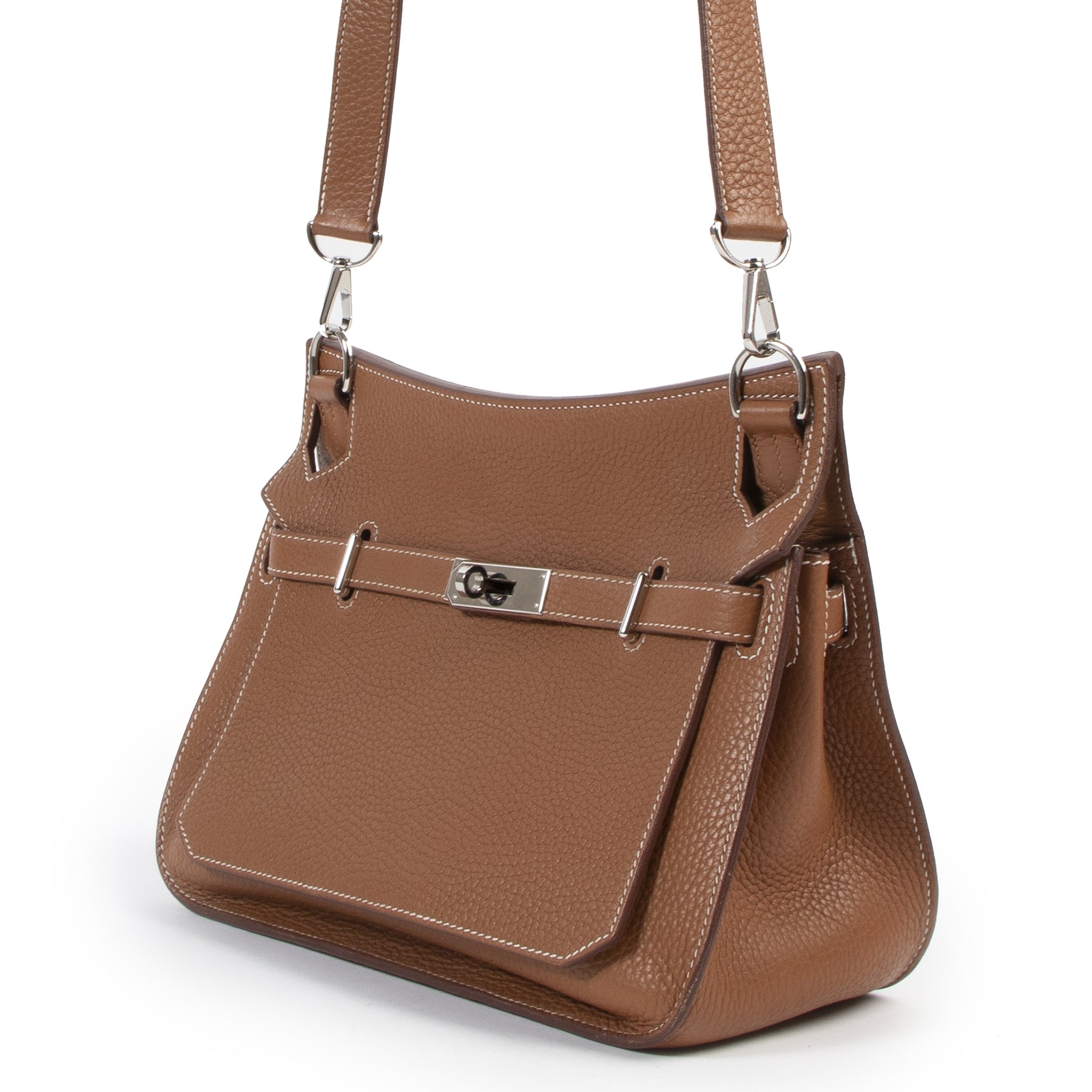 Hermès Jypsiere 28 Gold Taurillon Clemence PHW kopen en verkopen aan de beste prijs bij Labellov tweedehands luxe