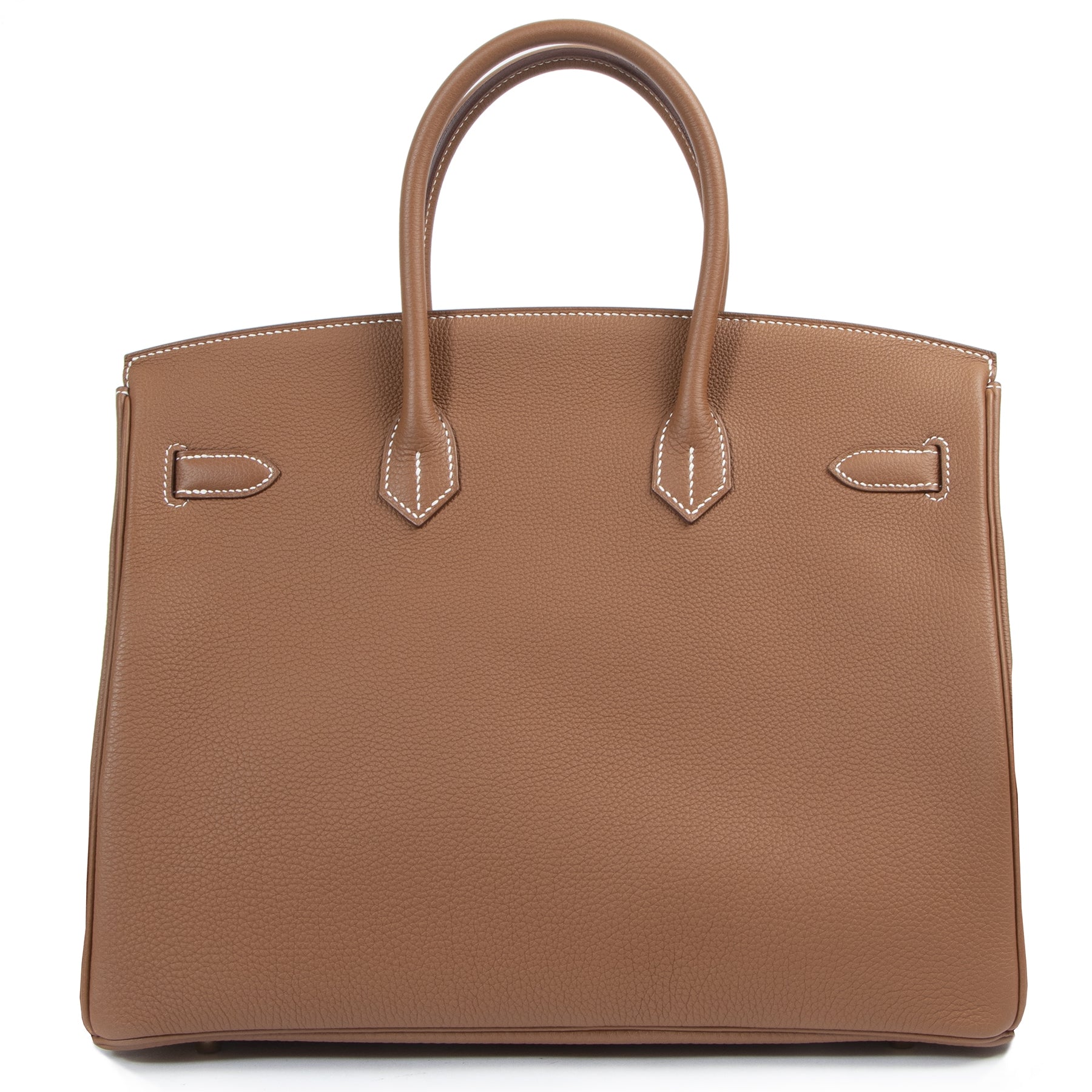 Hermès Birkin 35 Verso Or / Géranium Togo GHW