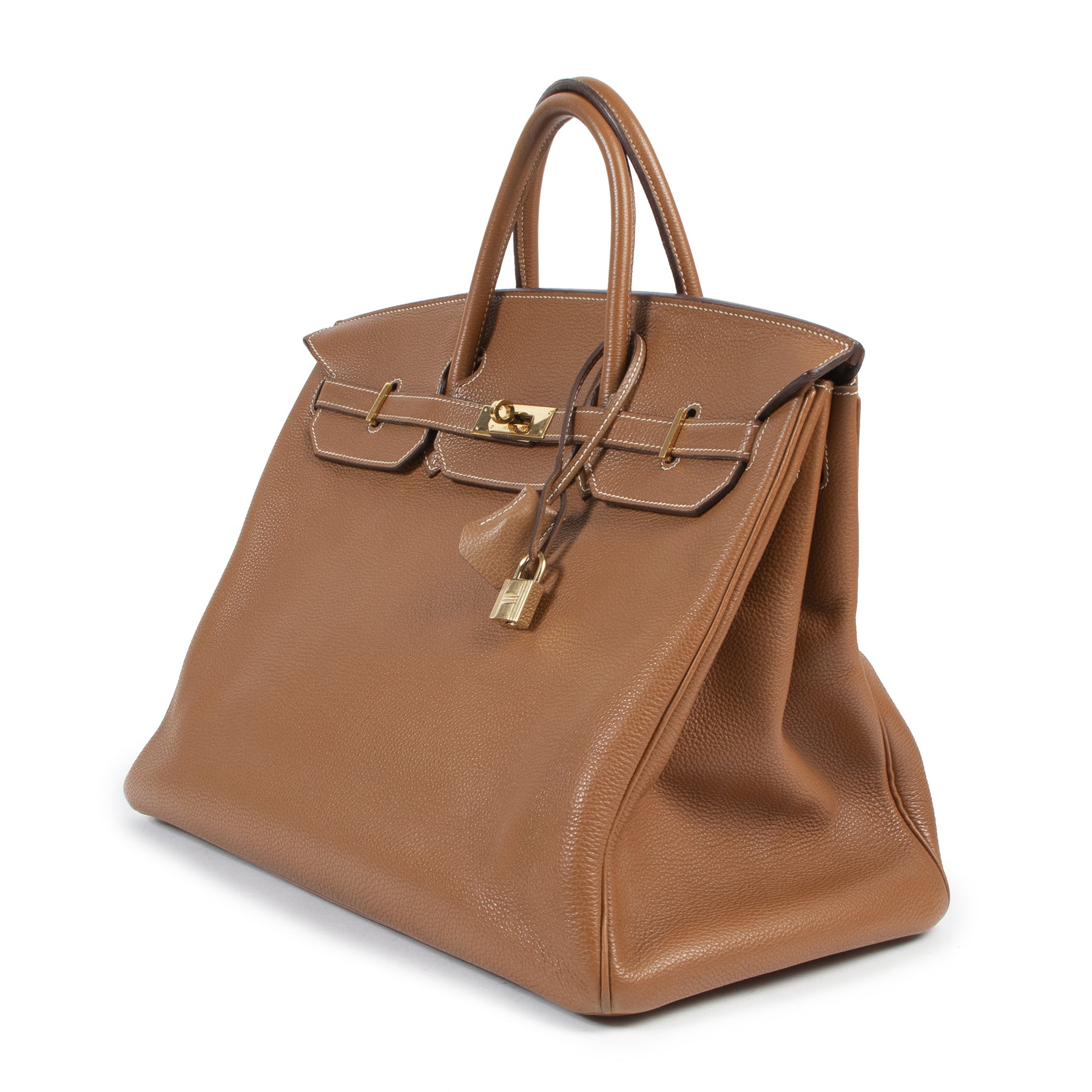 Hermès Birkin 40 Togo Gold GHW tweedehands designer handtassen en accessoires aan de beste prijs
