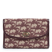 Dior Bordeaux Oblique-Jacquard Passport Holder for the best price at Labellov secondhand luxury