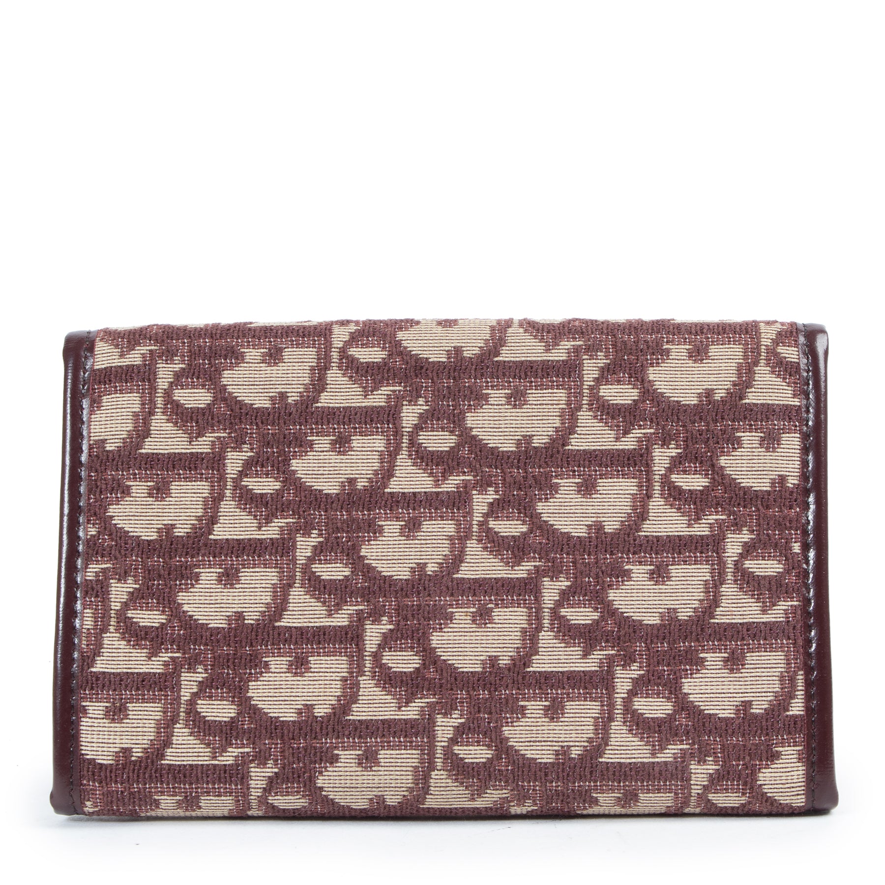 Dior Bordeaux Oblique-Jacquard Passport Holder pour le meilleur prix chez Labellov à Anvers
