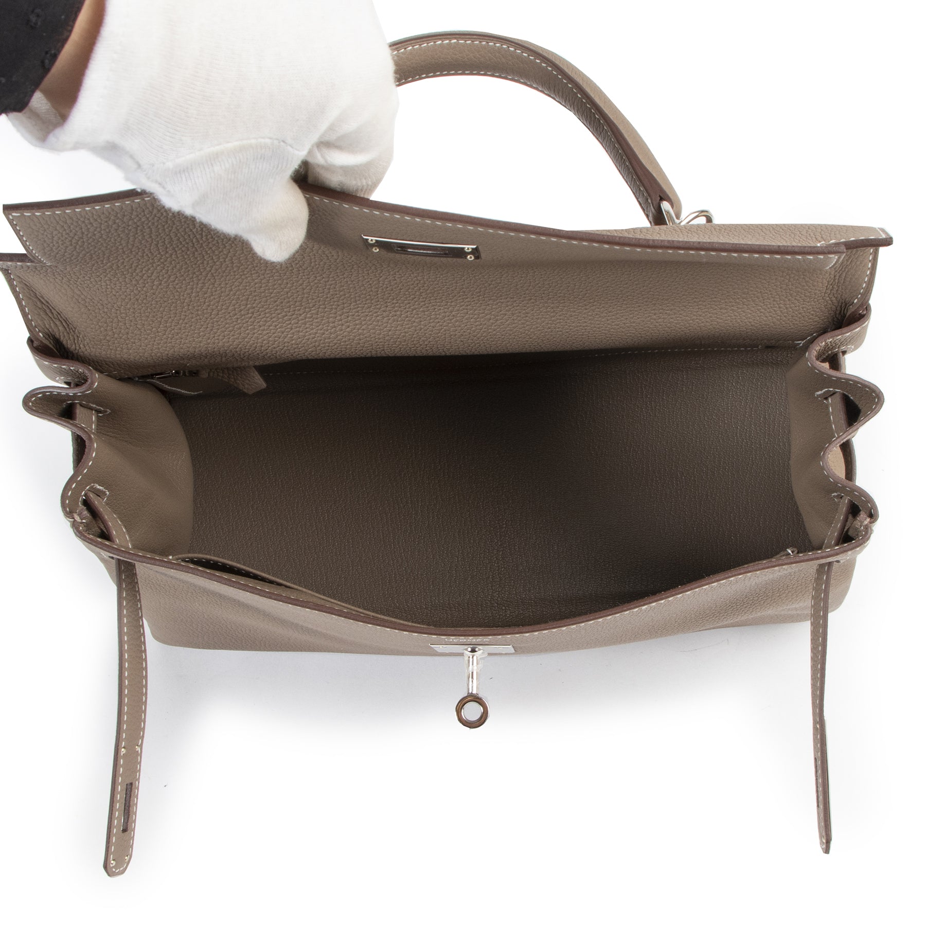 Hermès Kelly 32 Etoupe Togo PHW