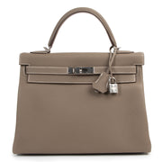 hermes kelly 32cm togo etoupe phw