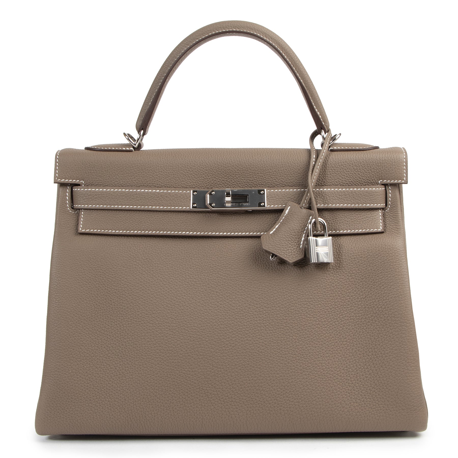 hermes kelly 32cm togo etoupe phw