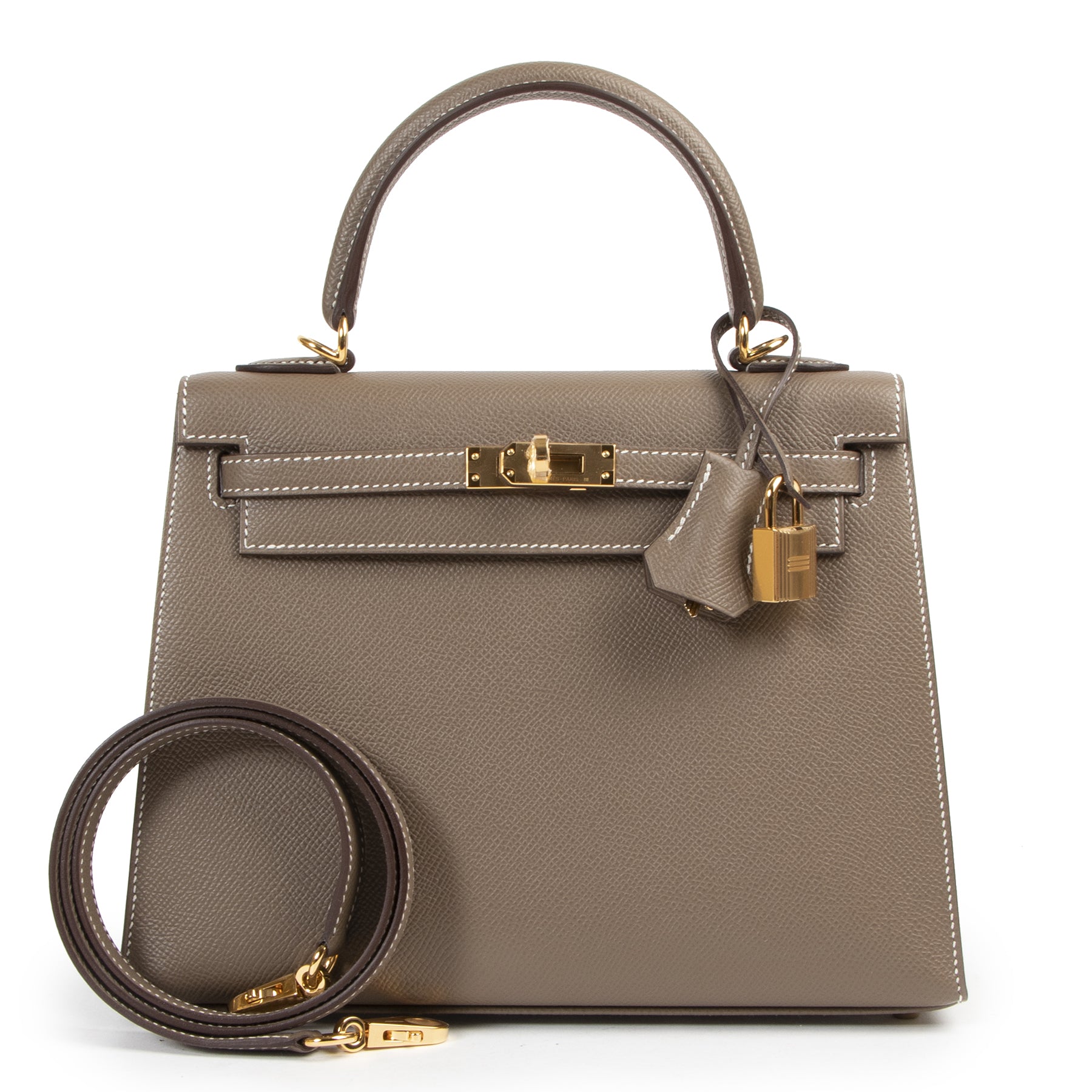 Buy your hermes kelly 25cm taupe v-color in epsom leather at labellov.com