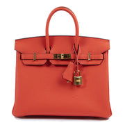 Hermes Birkin 25 Capucine Togo GHW