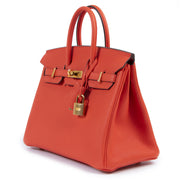 Hermes Birkin Togo 25 Capucine GHW