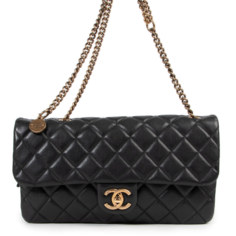 Chanel Black East West Classic flap bag