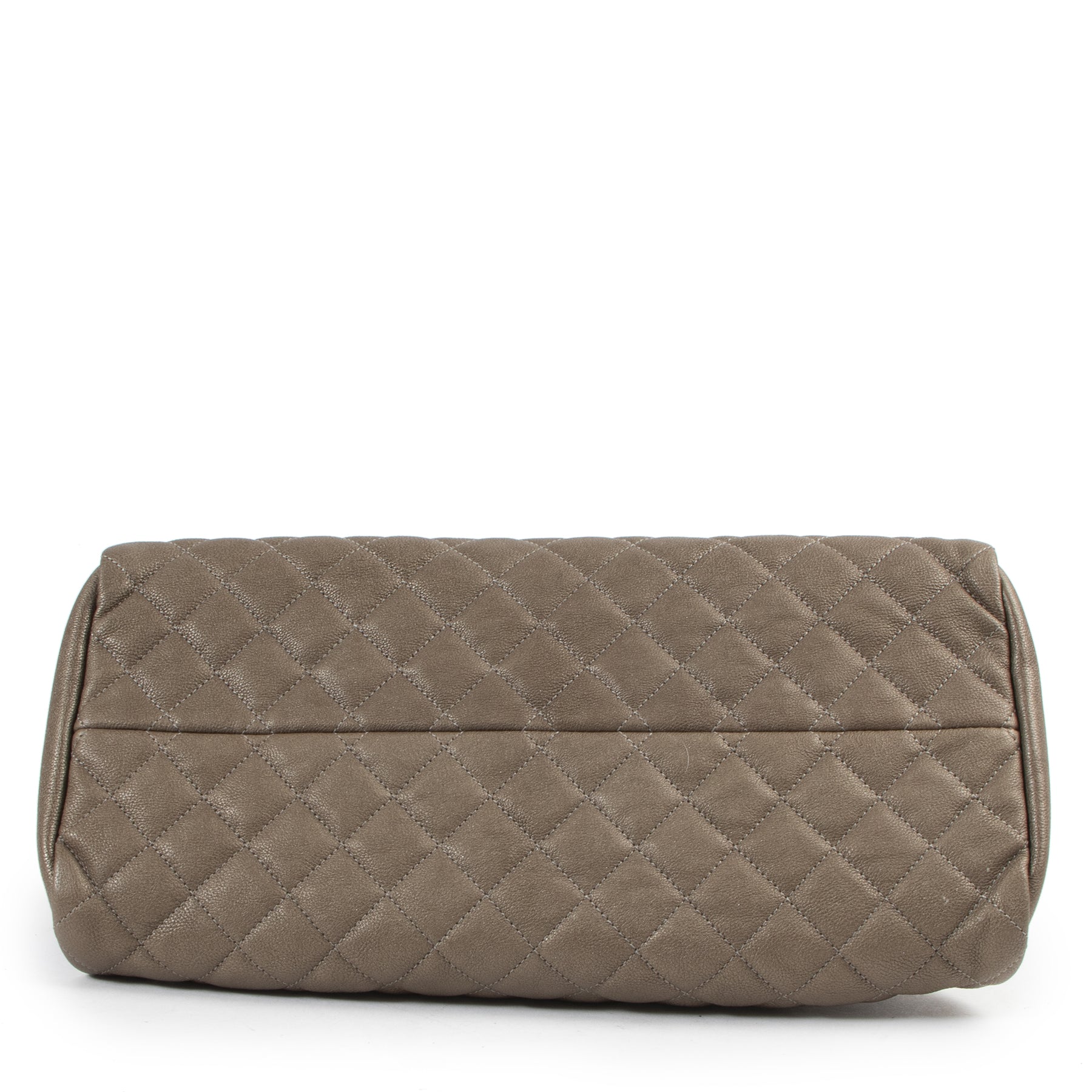 Authentic secondhand Chanel Taupe Leather Mademoiselle Bag designer bags fashion luxury vintage webshop safe secure online shopping