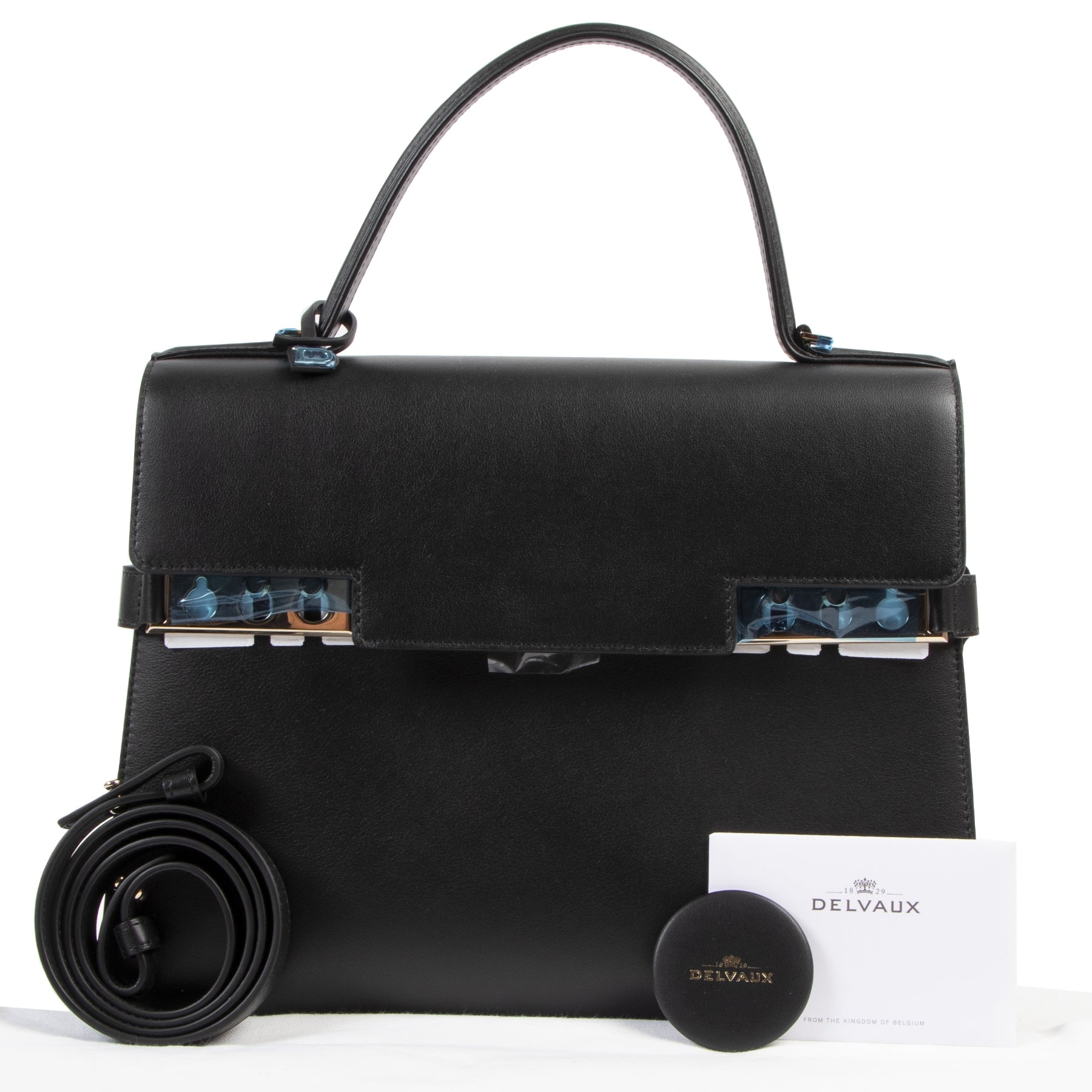 Delvaux Tempête GM Black Calf Souple