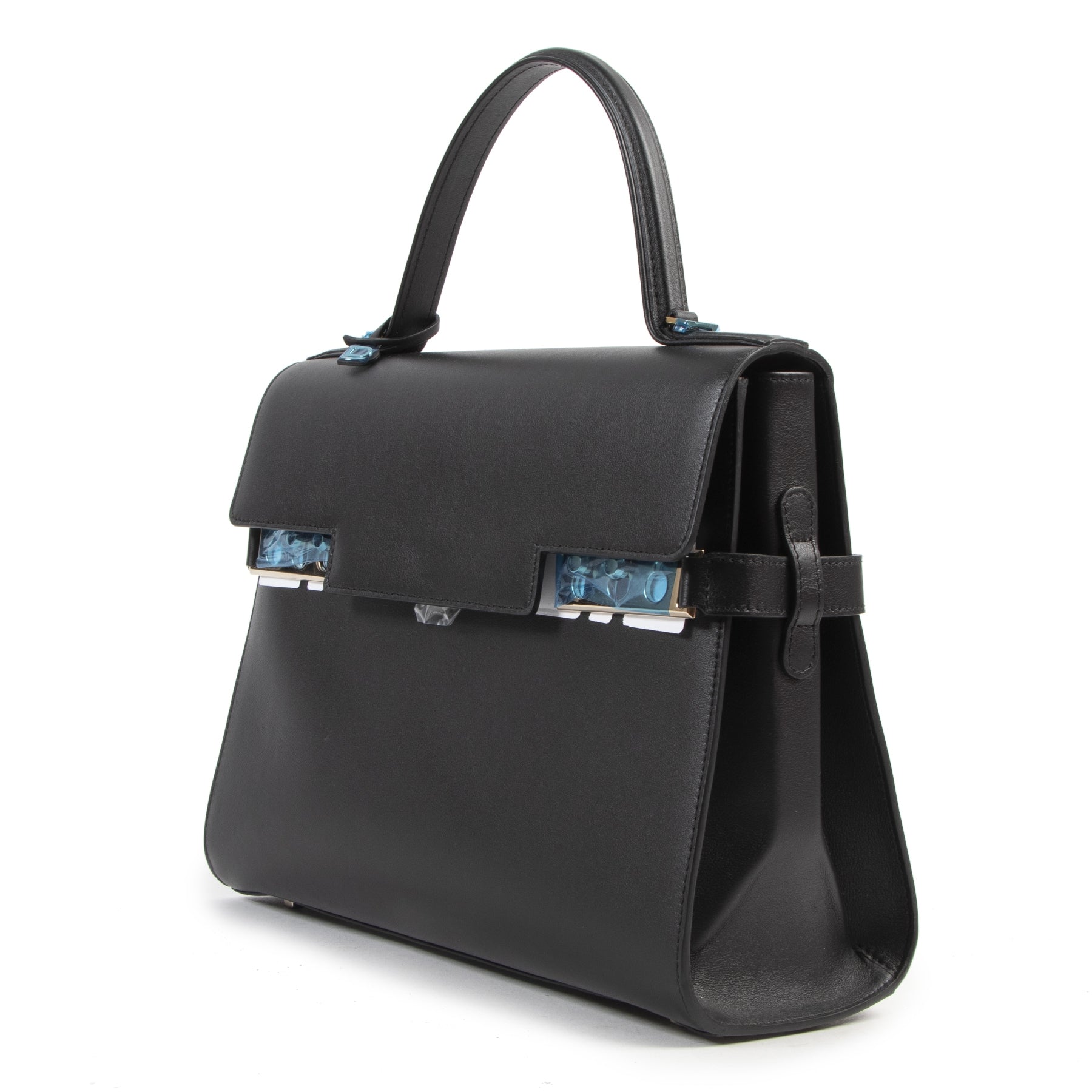 acheter en ligne seconde main Delvaux Tempête GM Black Calf Souple
