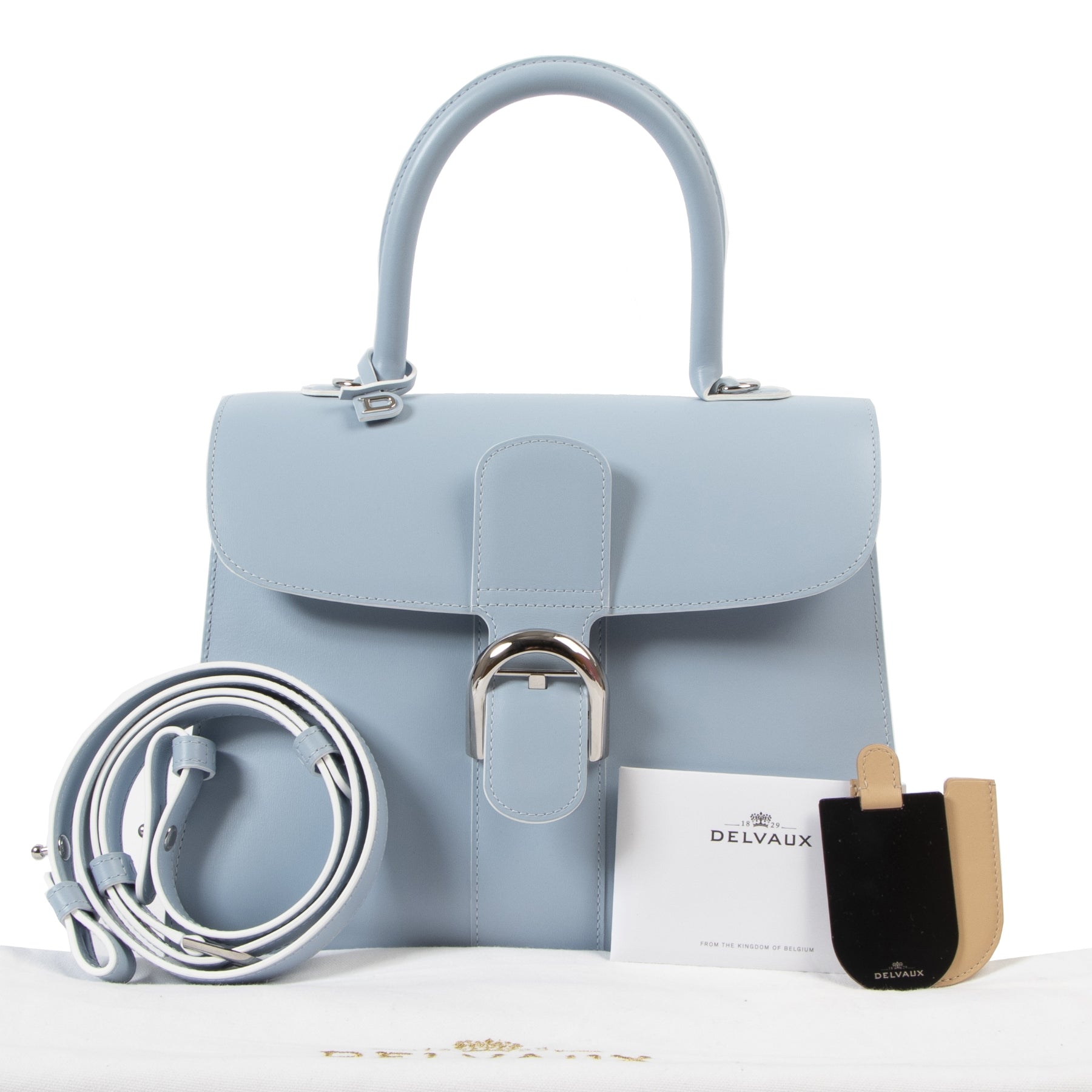 Delvaux Skyway Box Calf Brillant MM + Strap