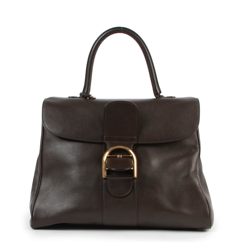 Delvaux Dark Brown Brillant XL