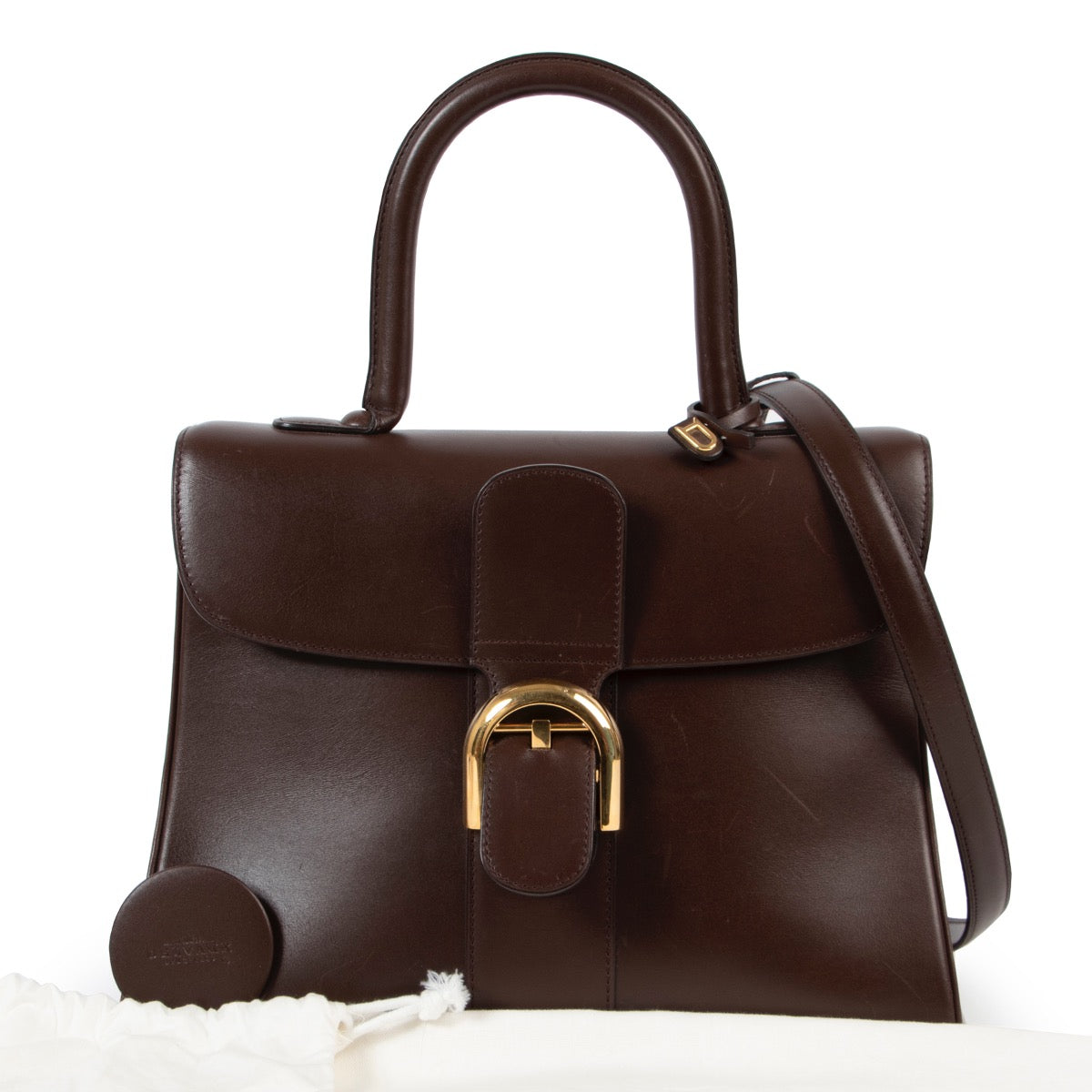 Delvaux Brown Brillant MM GHW box at Labellov online or in store available for a reasonable price and in good condition. Get them now!