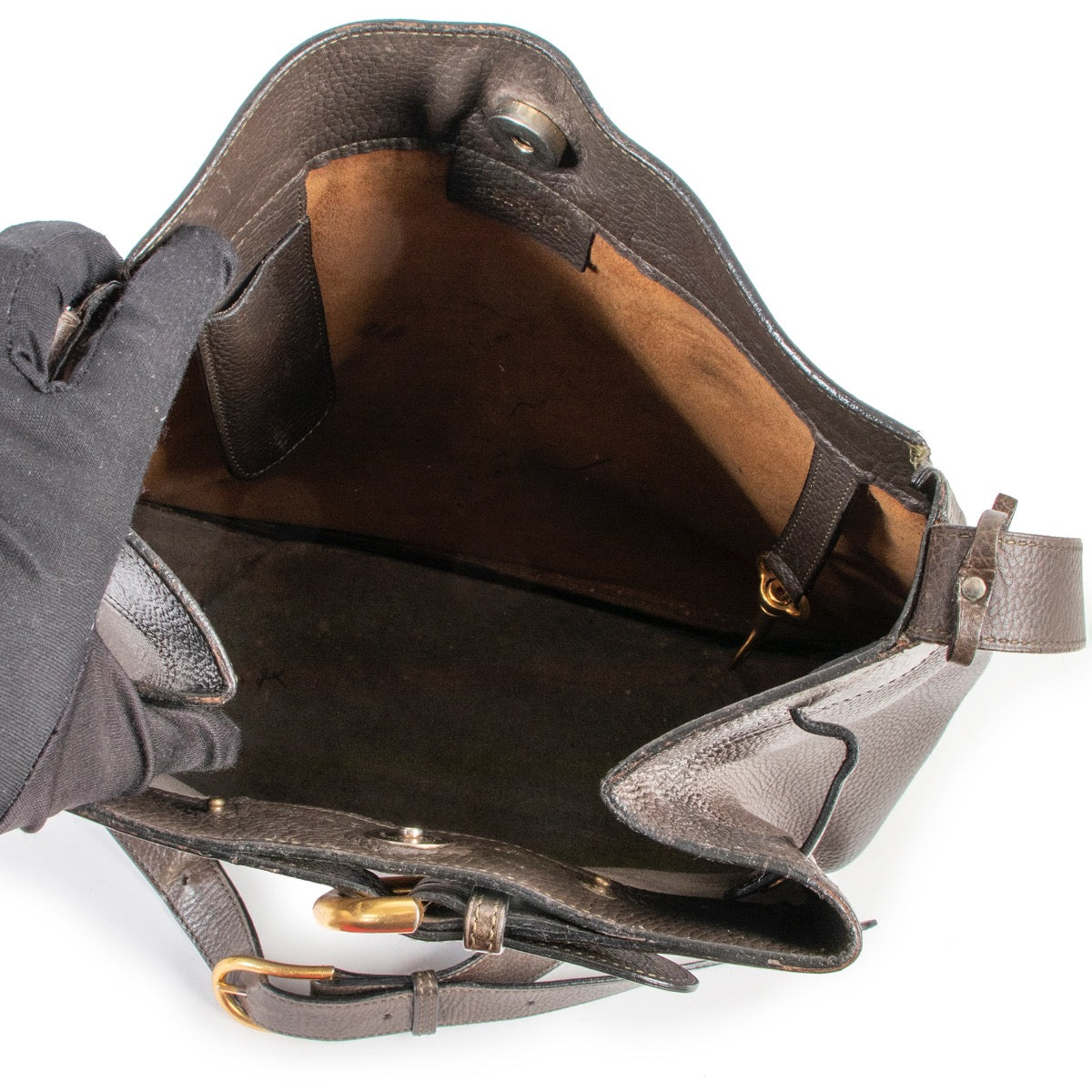 Shop safe online 100% authentic second hand Delvaux Brown Nomade Shoulder Bag at Labellov in Antwerp.
