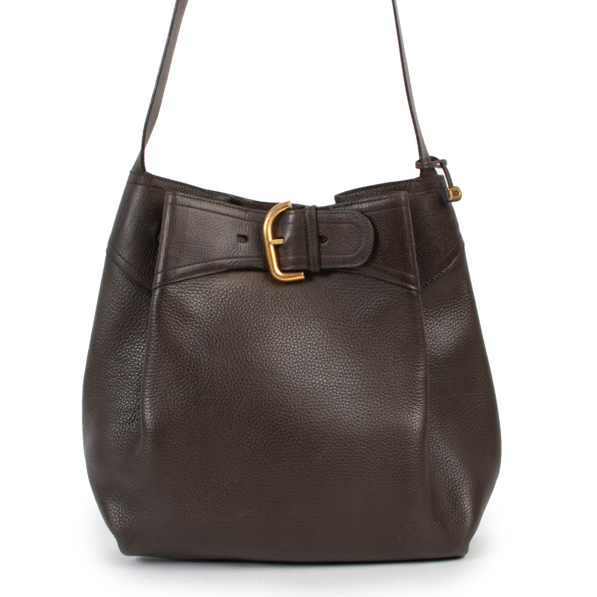 Shop safe online 100% authentic second hand Delvaux Brown Nomade Shoulder Bag at Labellov in Antwerp.