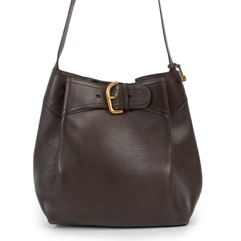 Shop safe online 100% authentic second hand Delvaux Brown Nomade Shoulder Bag at Labellov in Antwerp.