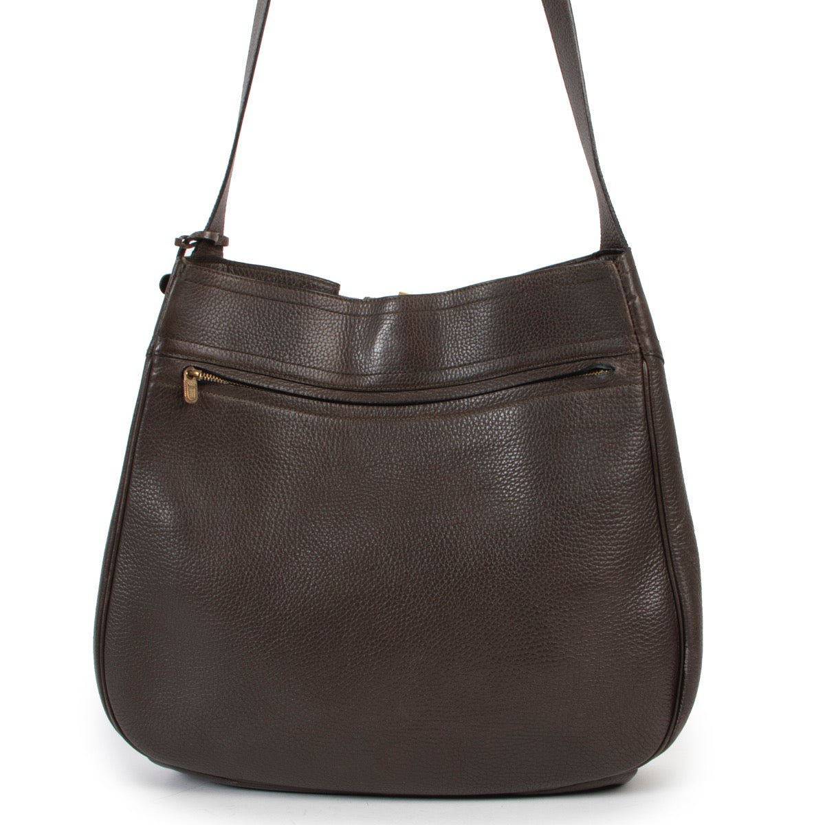 Shop safe online 100% authentic second hand Delvaux Brown Nomade Shoulder Bag at Labellov in Antwerp.