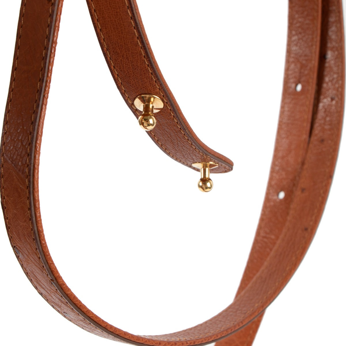 Delvaux Brandy Ostrich Brillant Shoulder Strap