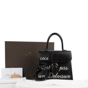 limited edition tweedehands As New Delvaux L'Humour Brillant MM 'Ceci N'est Pas Un Delvaux' Limited Edition