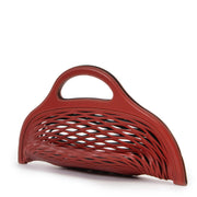 Shop safe online 100% authentic second hand Delvaux Red Limited Edition Kaisin Basket Bag in very good, excellent condition at the right price at Labellov in Antwerp.