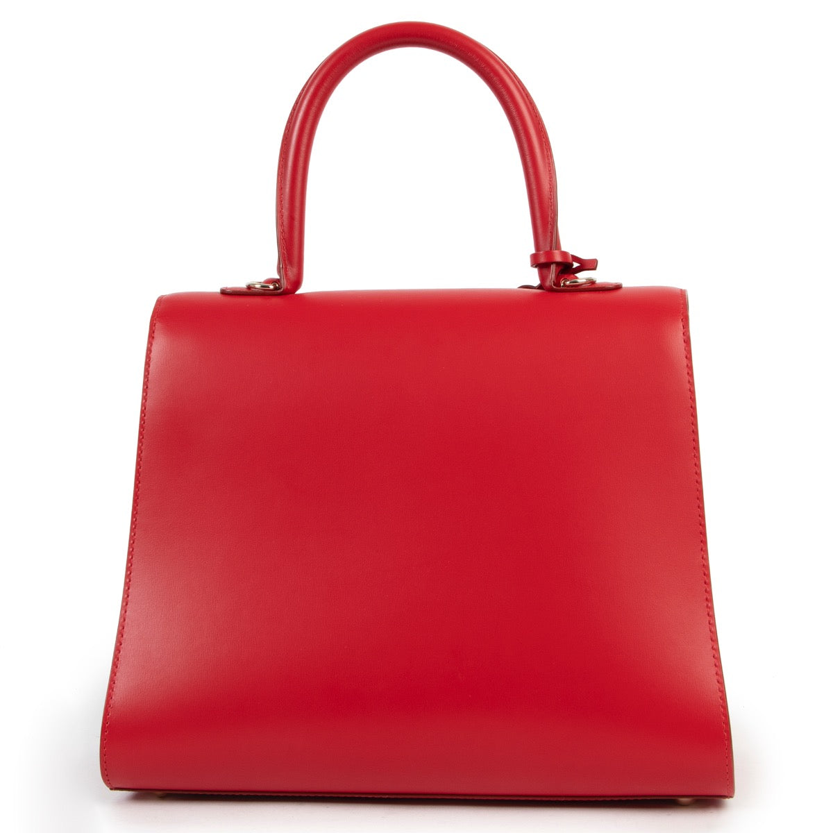 Shop safe online 100% authentic second hand Delvaux Lipstick Red Boxcalf MM Brillant in as new, excellent condition at the right price. at Labellov in Antwerp.