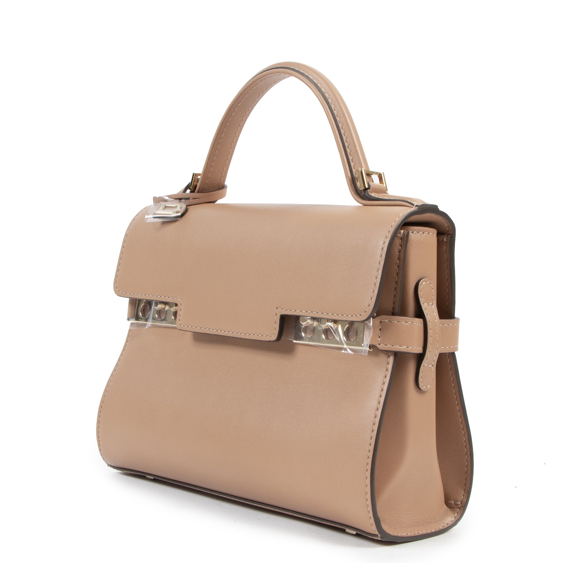 Delvaux Mini Tempete Calf Souple Vison