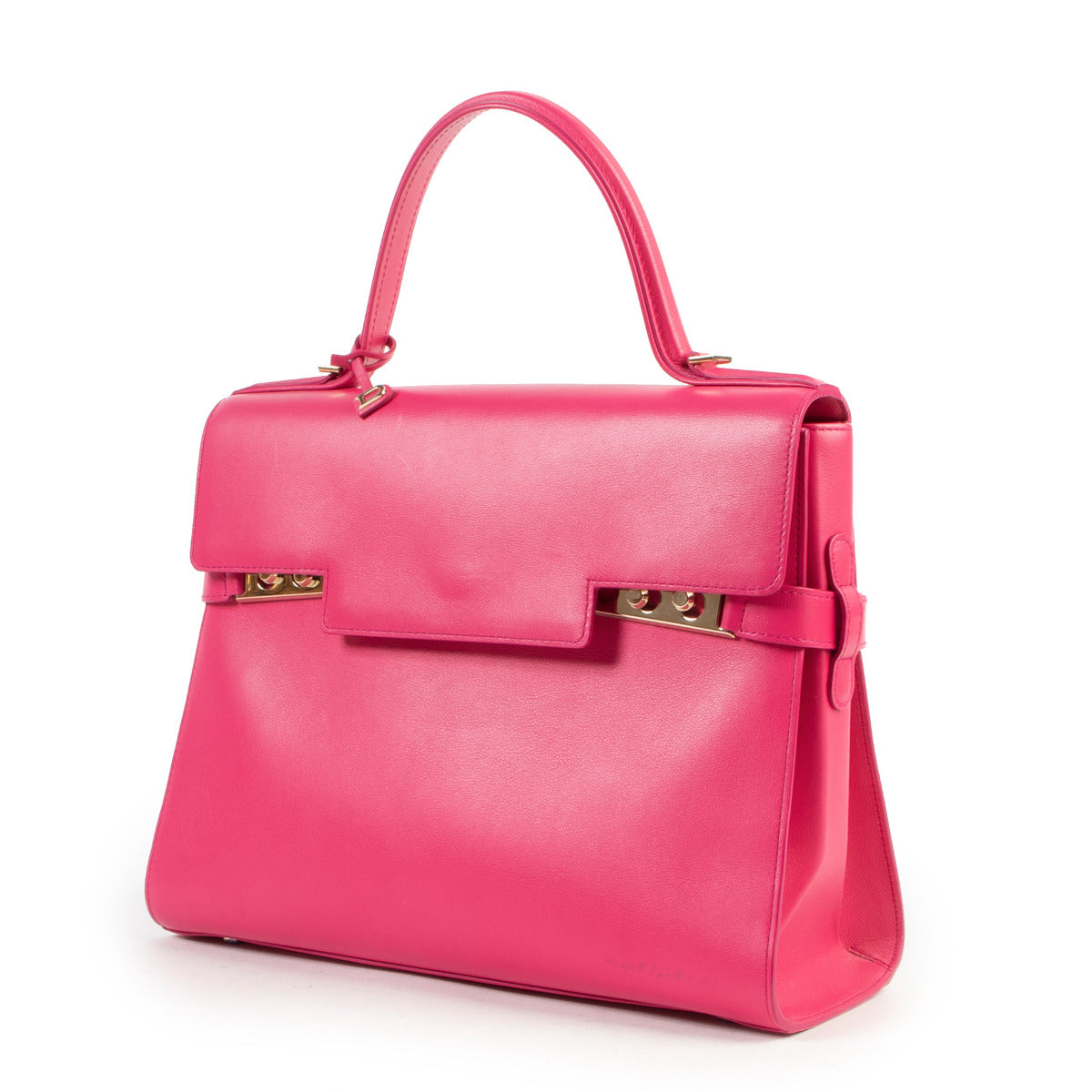 Delvaux Rose Indien Supple Calf Tempête GM