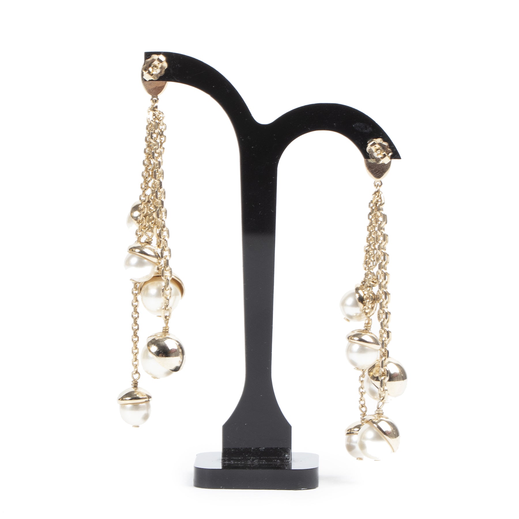 Authentieke Tweedehands Dior Pearl Drop Earrings juiste prijs veilig online shoppen luxe merken webshop winkelen Antwerpen België mode fashion