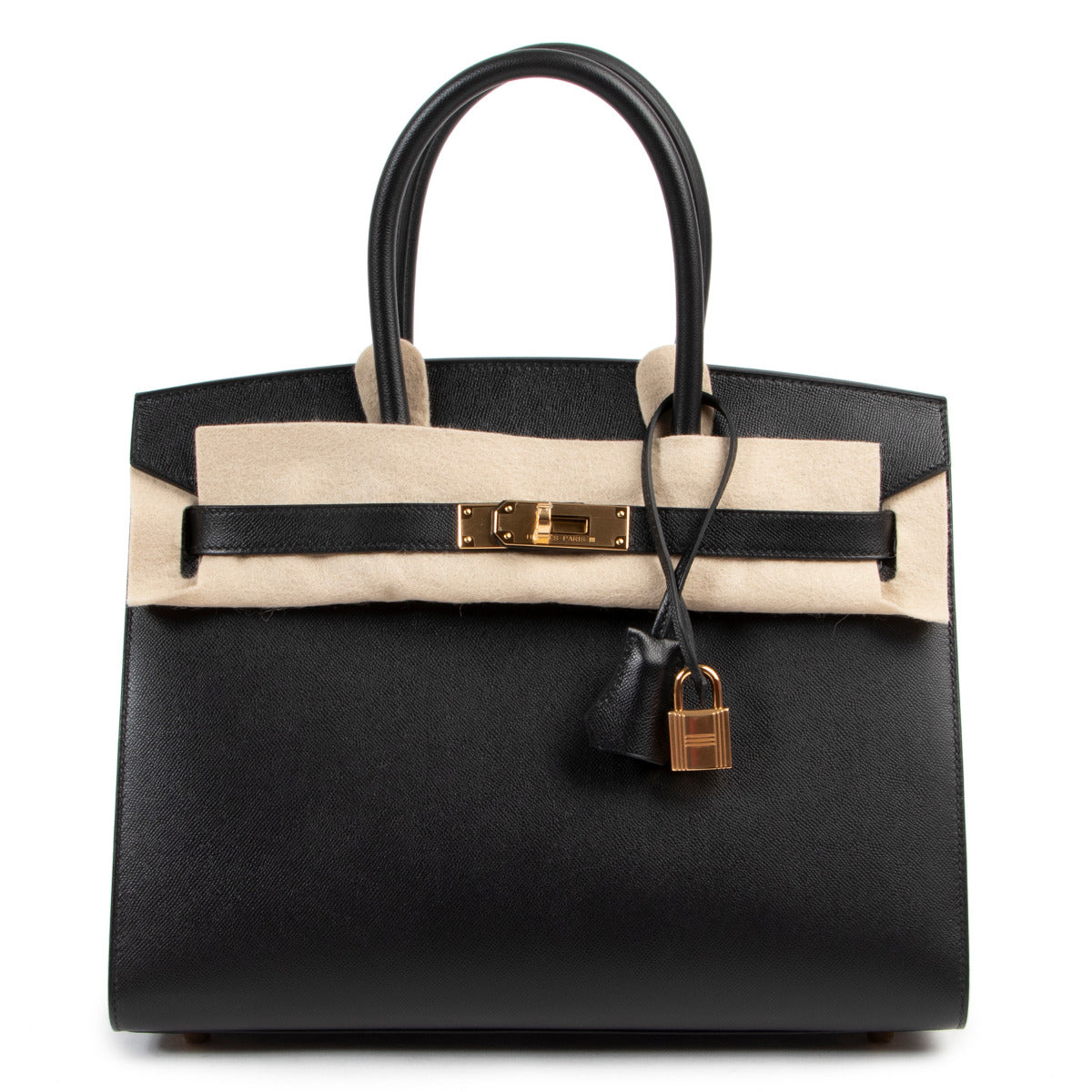 Hermès Birkin Sellier 30 Black Veau Madame GHW