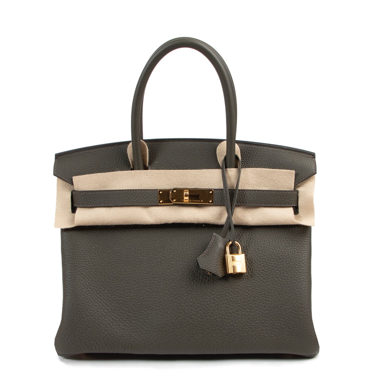 Hermes Birkin 30 Togo Vert De Gris GHW online for the best