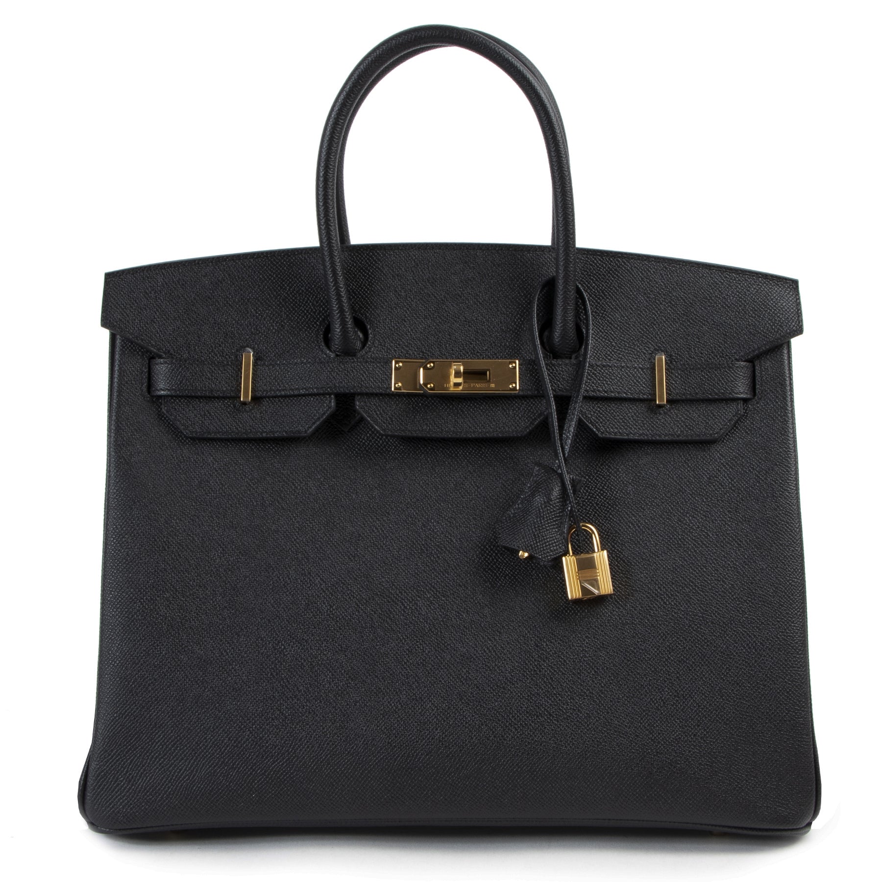 Hermès Birkin 35 Black Epsom GHW for the best price at Labellov secondhand luxury