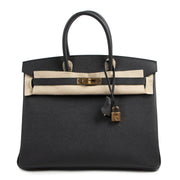 Hermès Birkin 35 Black Epsom GHW kopen en verkopen aan de beste prijs bij Labellov tweedehands luxe