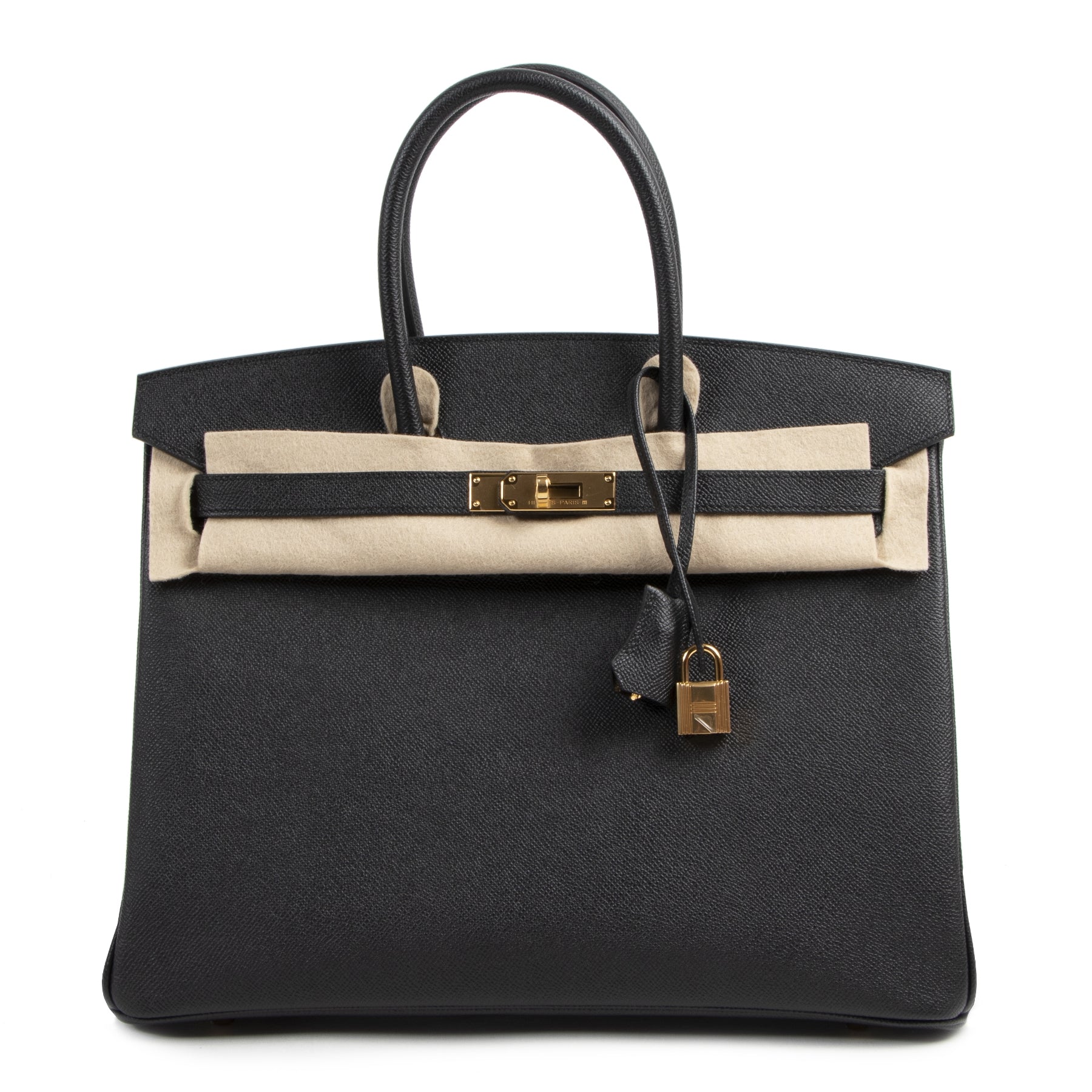 Hermès Birkin 35 Black Epsom GHW kopen en verkopen aan de beste prijs bij Labellov tweedehands luxe