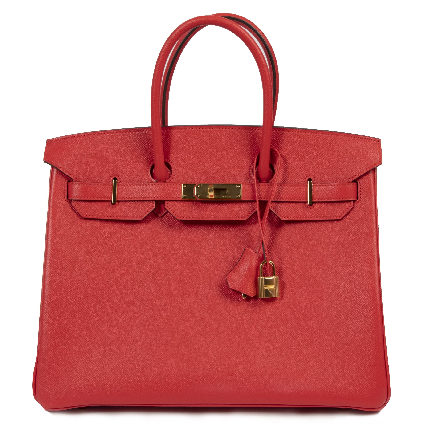 NEVER USED Hermes Birkin 35 Epsom Rouge Tomate GHW