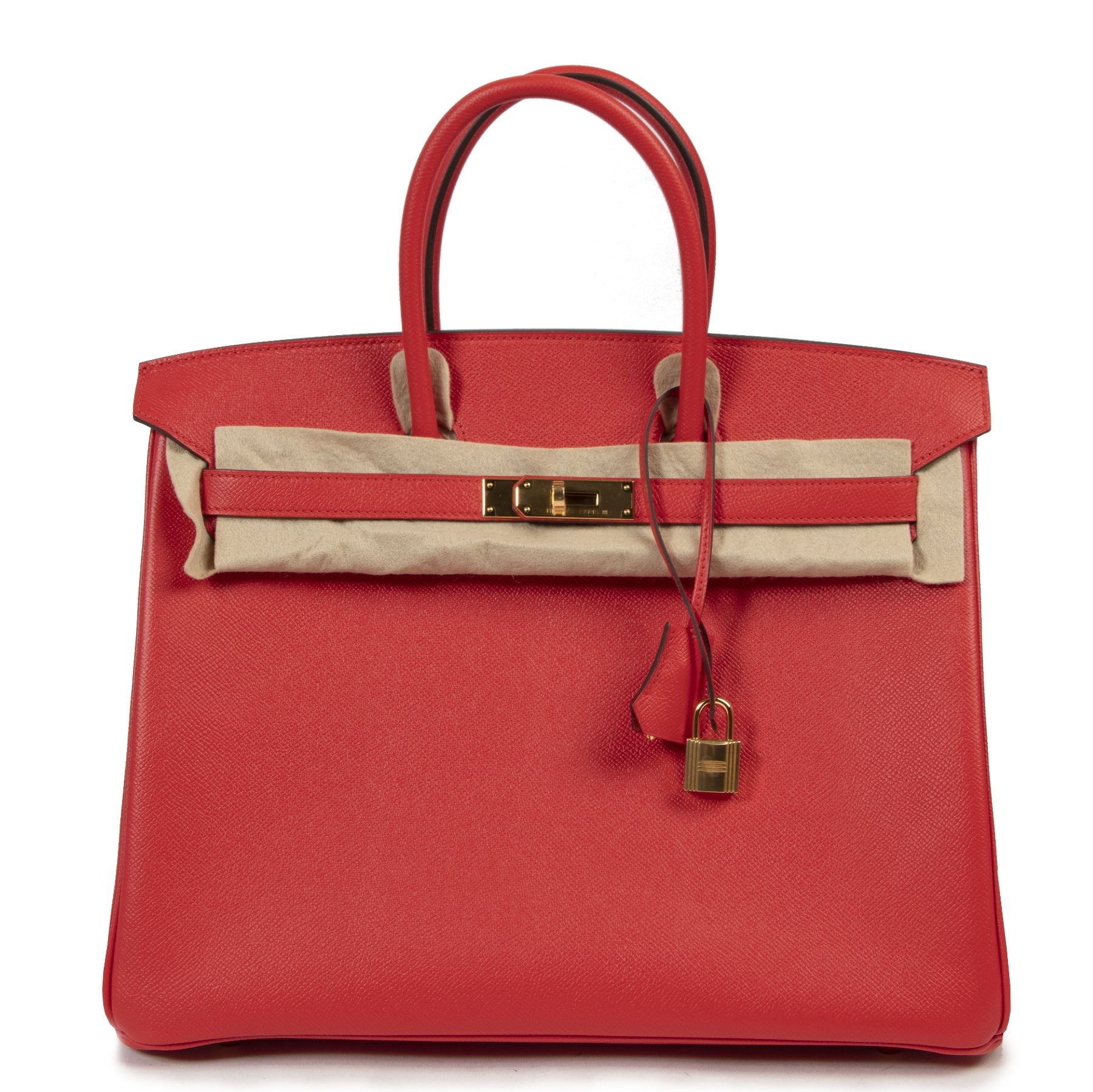 acheter en ligne neuf NEVER USED Hermes Birkin 35 Epsom Rouge Tomate GHW