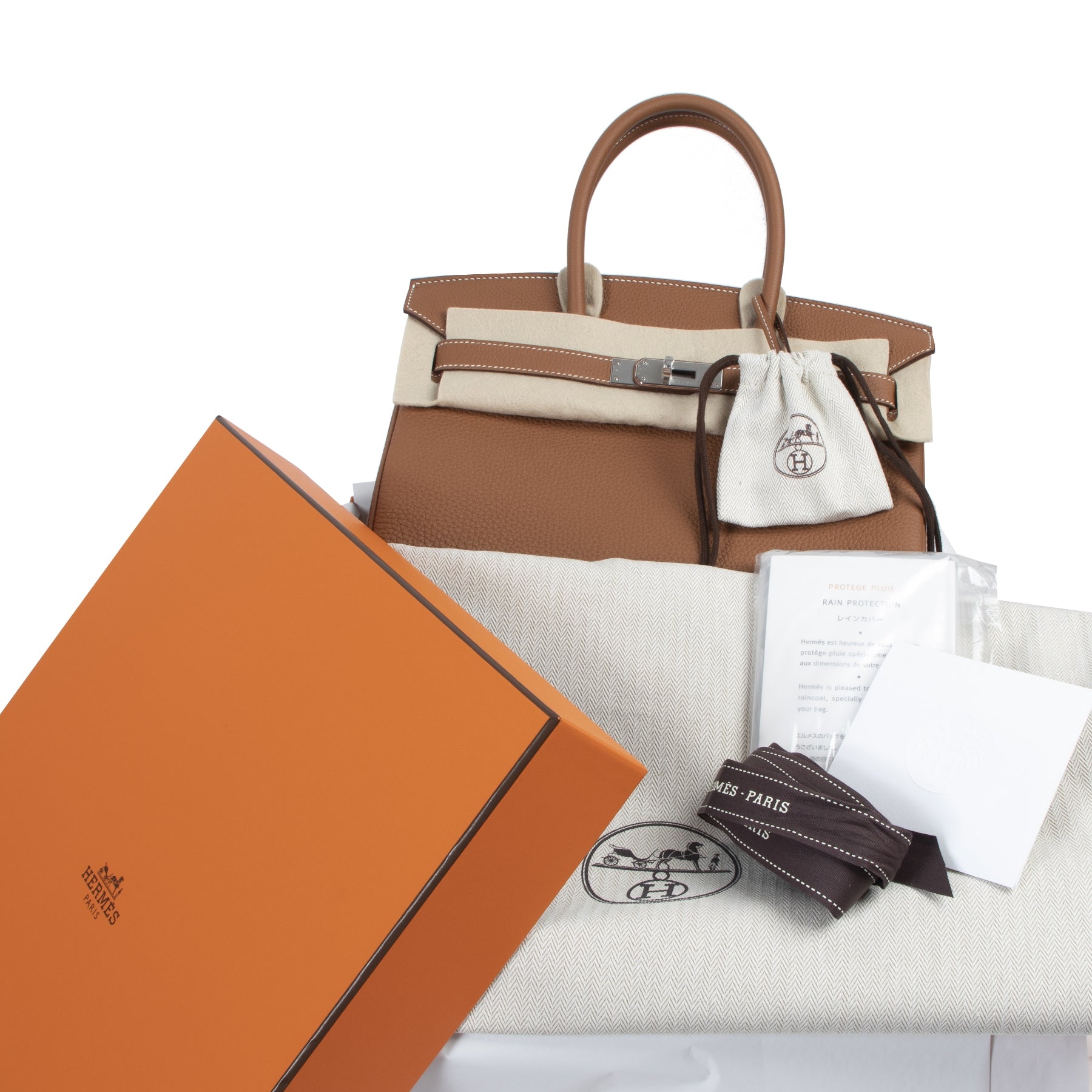 skip the waiting list and enjoy worldwide shipping on your order of Hermès Birkin 30 Togo Gold PHW