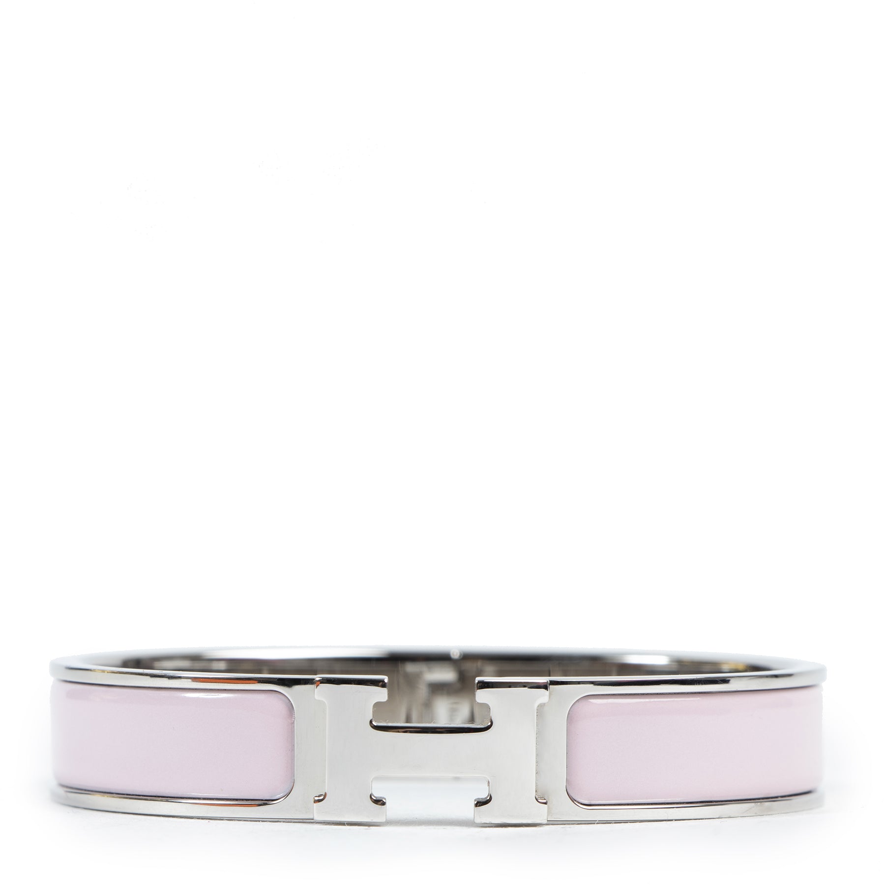 Authentieke Tweedehands Hermès Pink H Clic Clac Bracelet PHW juiste prijs veilig online shoppen luxe merken webshop winkelen Antwerpen België mode fashion