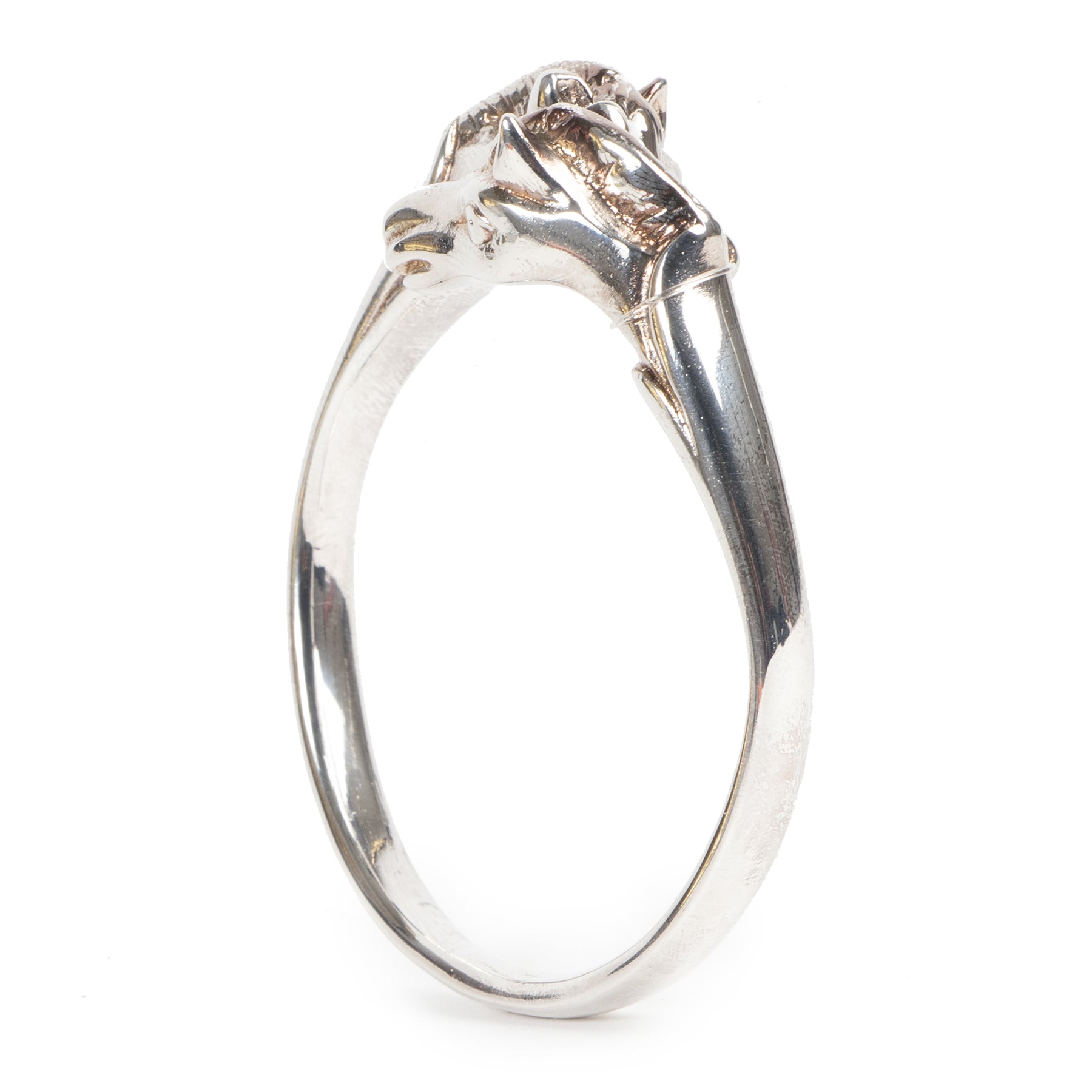 Authentieke Tweedehands Hermes Silver Cheval Horse Bangle Bracelet juiste prijs veilig online shoppen luxe merken webshop winkelen Antwerpen België mode fashion