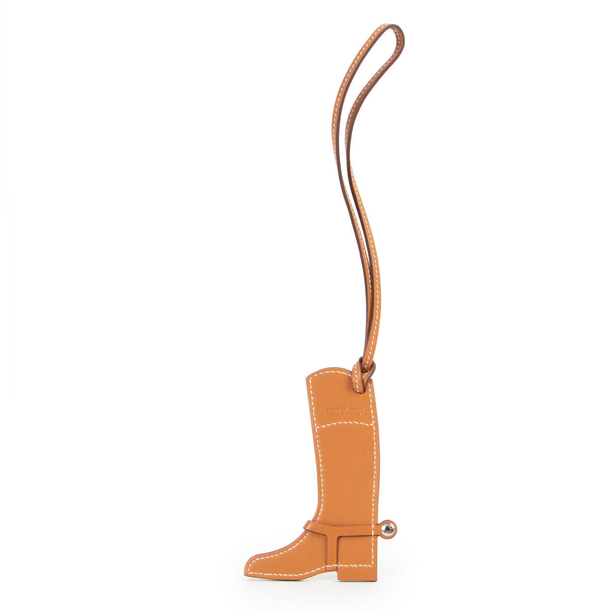 Charm de botte Hermès Paddock Terre Cuite/Capucine
