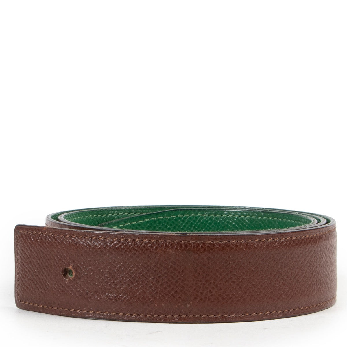 Buy online Hermès Green Reversible Belt in a safe way. Shop Hermès Green Reversible Belt in a safe way online. Buy vintage Hermès Green Reversible Belt online safely.