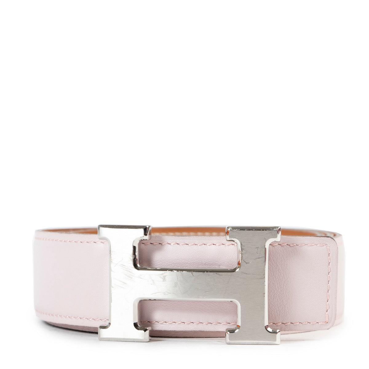 Buy online Hermès Pink/Brown Reversible Constance Belt - Size 90 in a safe way. Shop online Hermès Pink/Brown Reversible Constance Belt - Size 90 safely. Buy vintage Hermès Pink Costance Belt online in a safe way.