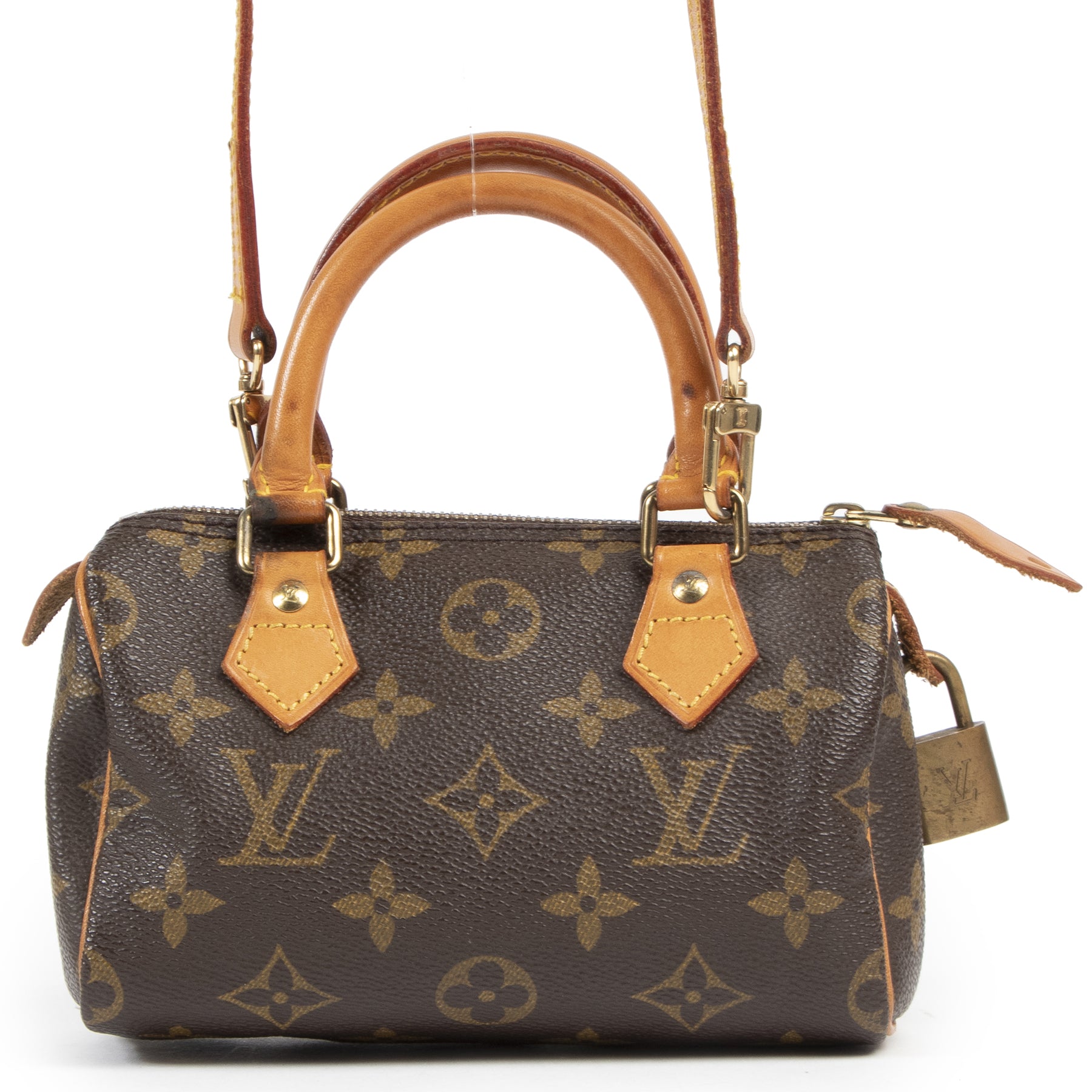 Authentic secondhand Louis Vuitton Mini Speedy Bandoulière designer bags fashion luxury vintage webshop safe secure online shopping