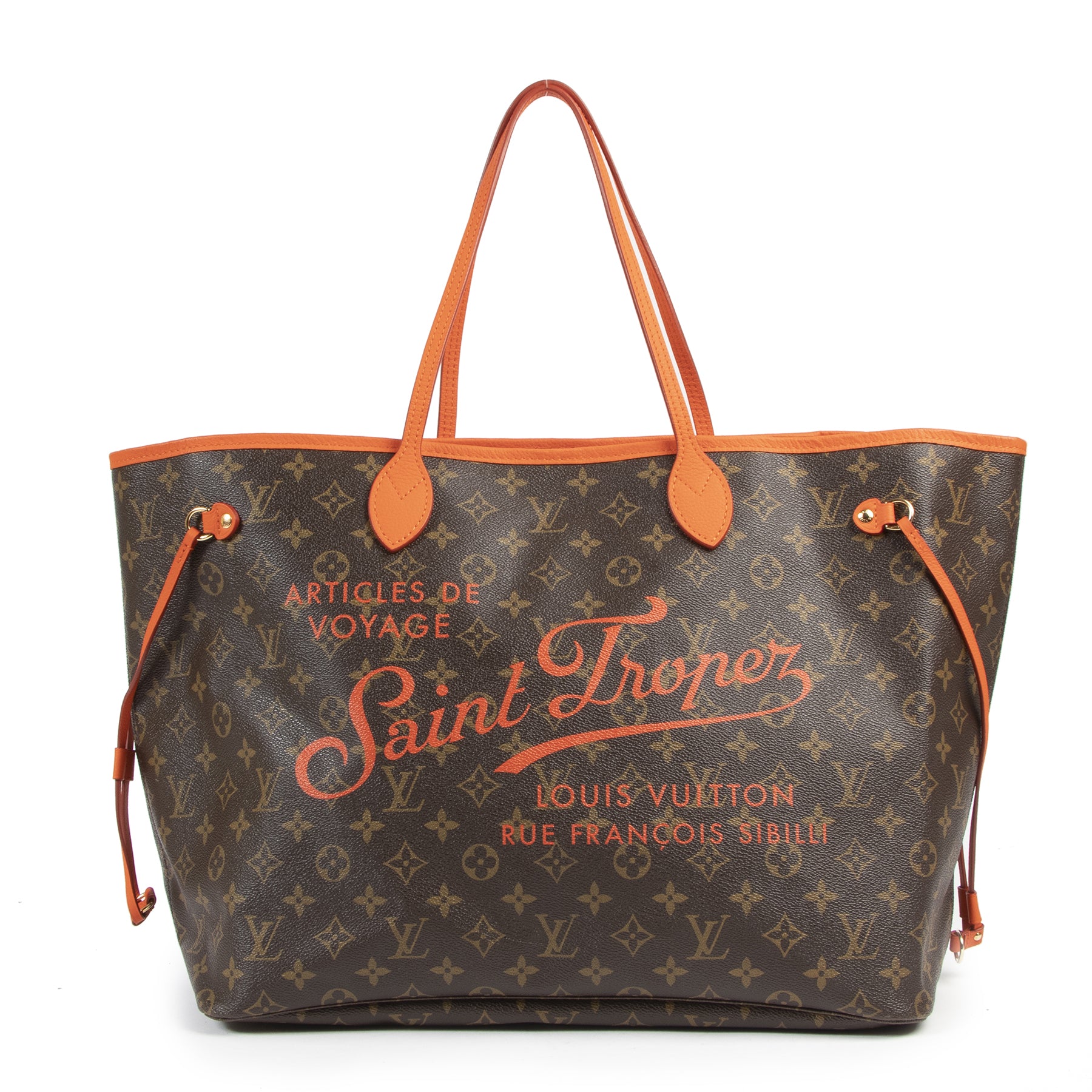acheter en linge seconde main Louis Vuitton Limited Edition Neverfull Saint Tropez GM