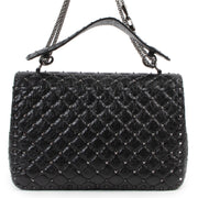 Valentino Garavani Black Rockstud Spike Bag